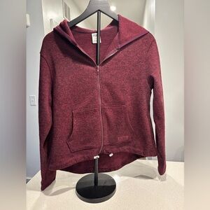 PINK Victoria's Secret Maroon Zip-Up Jacket Size Small